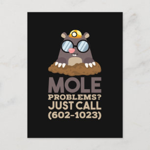 Chemie - Mole problemen Briefkaart