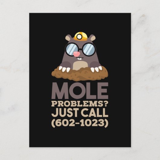 Chemie - Mole problemen Briefkaart (Voorkant)