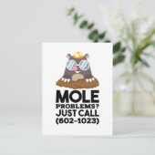 Chemie - Mole problemen Briefkaart (Staand voorkant)