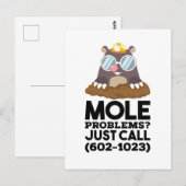 Chemie - Mole problemen Briefkaart (Voorkant / Achterkant)