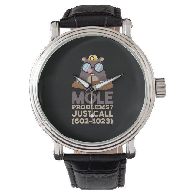 Chemie - Mole problemen Horloge (Voorkant)