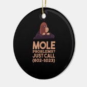 Chemie - Mole problemen Keramisch Ornament (Links)