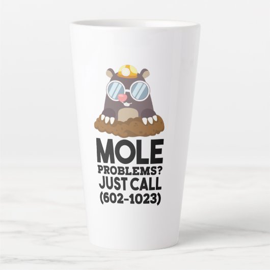 Chemie - Mole problemen Latte Mok (Voorkant)