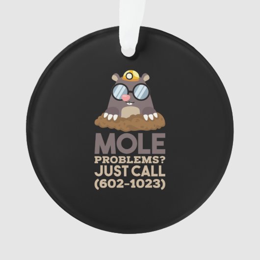 Chemie - Mole problemen Ornament (voorkant)