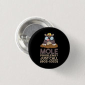 Chemie - Mole problemen Ronde Button 3,2 Cm (Voorkant /achterkant)