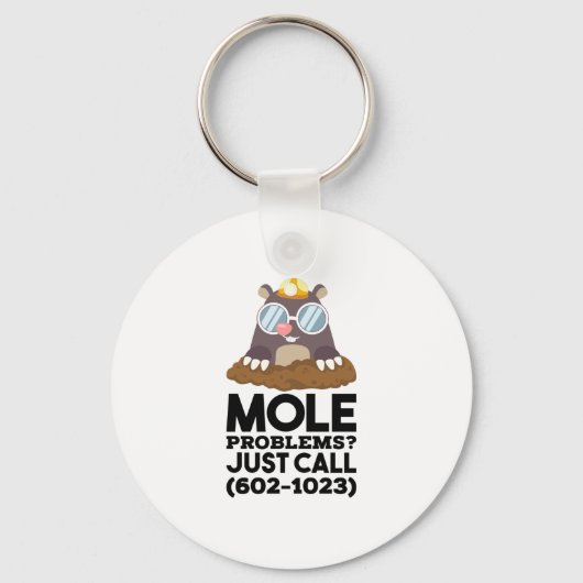 Chemie - Mole problemen Sleutelhanger (Voorkant)