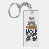 Chemie - Mole problemen Sleutelhanger (Voorkant Links)