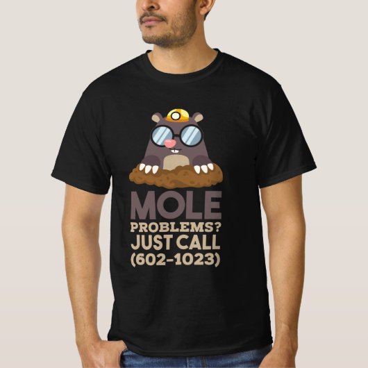 Chemie - Mole problemen T-shirt (Voorkant)