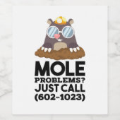 Chemie - Mole problemen Wijn Etiket (Enkel label)