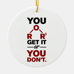 Chemie Nerd Je Snapt het Funny Science Geek Keramisch Ornament