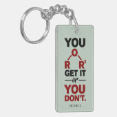 Chemie Nerd Je Snapt het Grappig Wetenschap Gag Sleutelhanger (Voorkant Links)