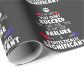 Chemie Nerd Science Mislukking en Succes Cadeaupapier (Rol Hoek)