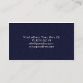 Chemie Onderwijs Tutor Blauw Visitekaartje (Achterkant)