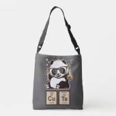 Chemie panda ontdekte schattig crossbody tas (Achterkant)