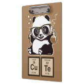 Chemie panda ontdekte schattig klembord (Links)