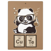 Chemie panda ontdekte schattig klembord (Achterkant)