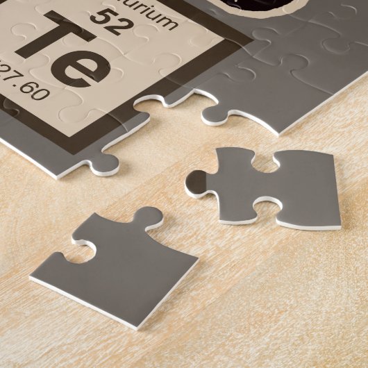 Chemie panda ontdekte schattig legpuzzel (Zijkant)