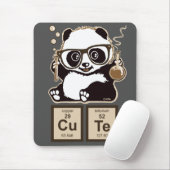 Chemie panda ontdekte schattig muismat (Met muis)