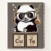 Chemie panda ontdekte schattig notitieboek (Achterkant)