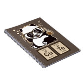 Chemie panda ontdekte schattig notitieboek (Rechterzijde)