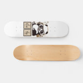 Chemie panda ontdekte schattig persoonlijk skateboard (Horizontaal)
