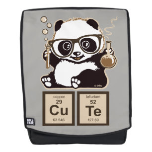 Chemie panda ontdekte schattig rugtassen