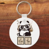 Chemie panda ontdekte schattig sleutelhanger (Voorkant)