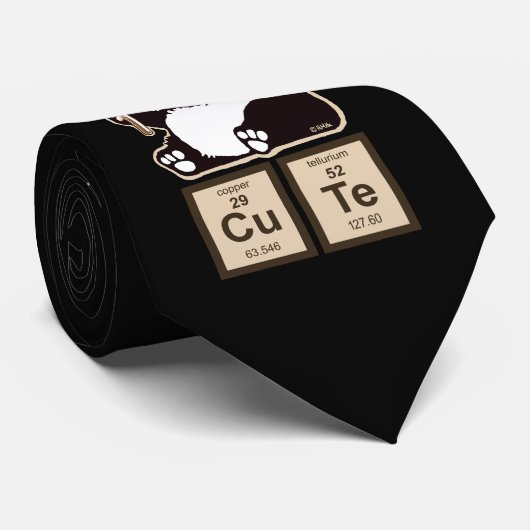 Chemie panda ontdekte schattig stropdas (Opgerold)