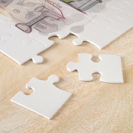 Chemie Papier Puzzel (Zijkant)