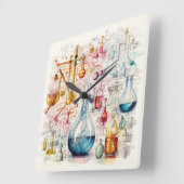 Chemie Papier Wandklok (Hoek)