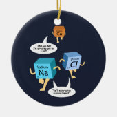 Chemie Periodic Table Elements Funny Science Keramisch Ornament (Voorkant)