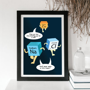 Chemie Periodiek Systeem Elementen Citaat Poster