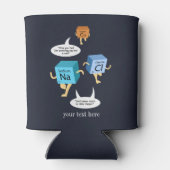 Chemie Periodieke Tabelelementen Aangepast leraar Blikjeskoeler (Achterkant)