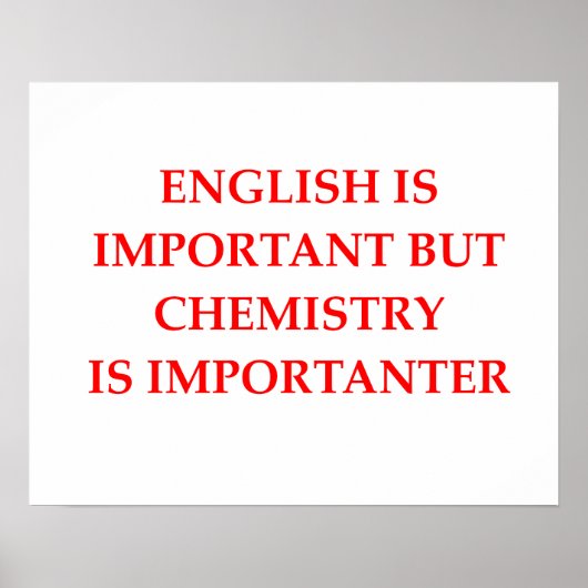 chemie poster (Voorkant)