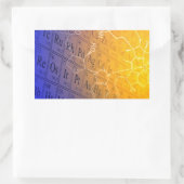 Chemie Rechthoekige Sticker (Tas)