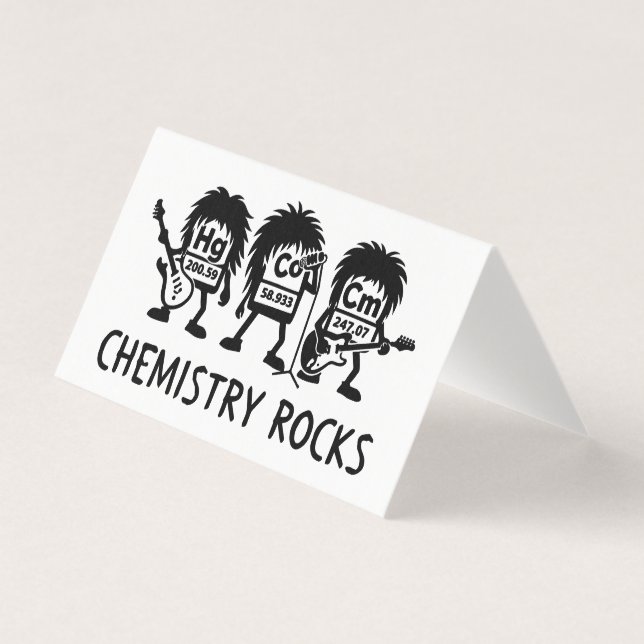 Chemie Rocks Science Rockband Kaart (Voorkant)