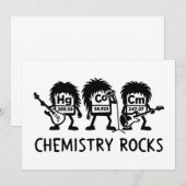 Chemie Rocks Science Rockband Kaart (Voorkant / Achterkant)