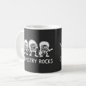 Chemie Rocks Science Rockband Koffiemok (Voorkant links)