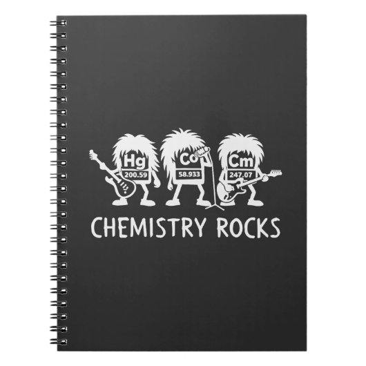 Chemie Rocks Science Rockband Notitieboek (Voorkant)