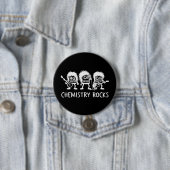 Chemie Rocks Science Rockband Ronde Button 7,6 Cm (In situ)