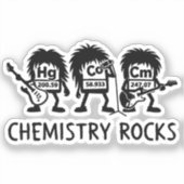 Chemie Rocks Science Rockband Sticker (Voorkant)