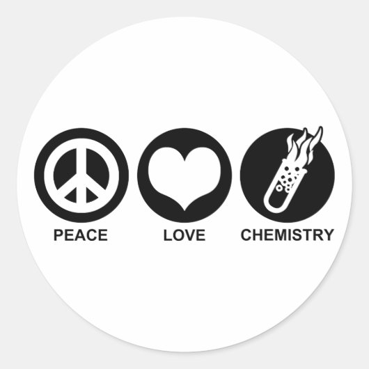 Chemie Ronde Sticker (Voorkant)