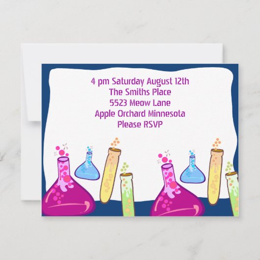 Chemie set partij kaart (Achterkant)