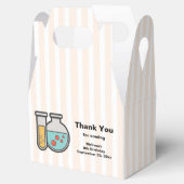 Chemie Test Tube en Beaker Verjaardag Bedankdoosjes (Geopend)