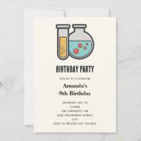 Chemie Test Tube en Beaker Verjaardag