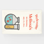 Chemie Test Tube en Beaker Verjaardag Welkom Spandoek (Horizontaal)