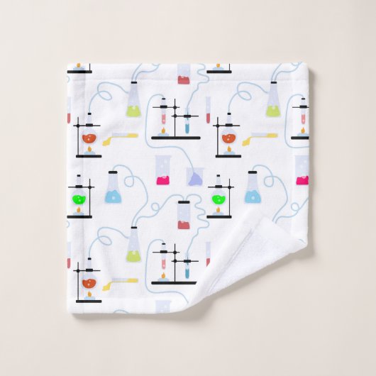 Chemie Test Tubes Lab School Onderwerp Bad Handdoek (Wasdoekje)