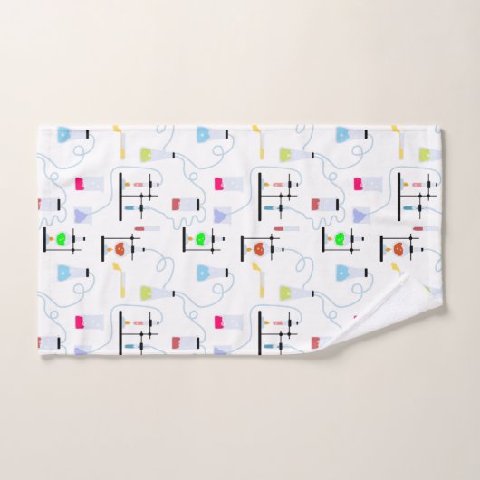 Chemie Test Tubes Lab School Onderwerp Bad Handdoek (Handdoek)