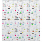 Chemie Test Tubes Lab School Onderwerp Douchegordijn (Voorkant)