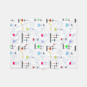 Chemie Test Tubes Lab School Onderwerp Fleece Deken (Voorkant (Horizontaal))